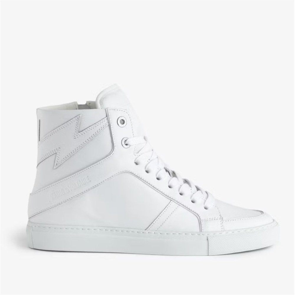 NEW Zadig & Voltaire  High Flash Sneakers high tops white New size 37